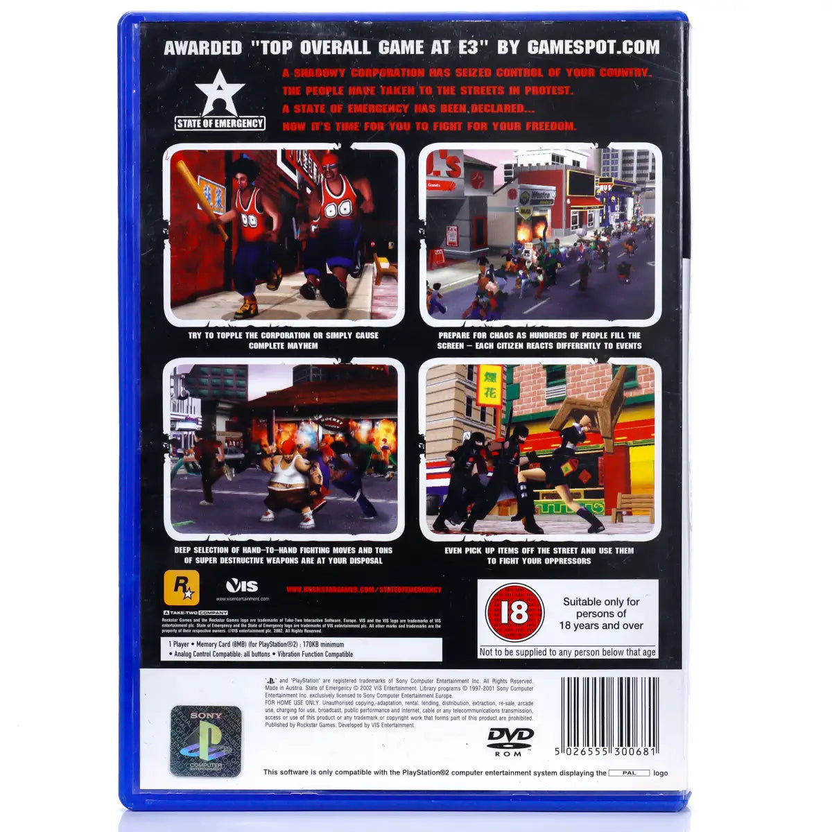 State of Emergency - PS2 spill - Retrospillkongen