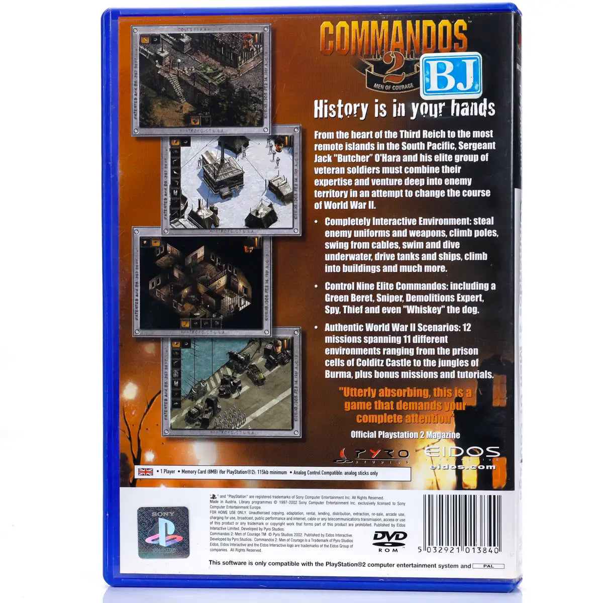 Commandos 2: Men of Courage - PS2 Spill - Retrospillkongen