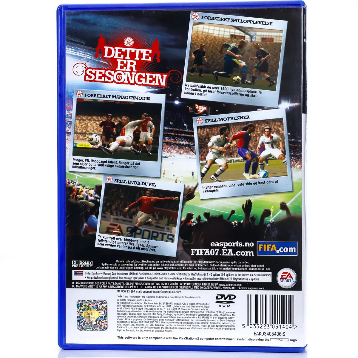 FIFA 07 - PS2 Spill - Retrospillkongen