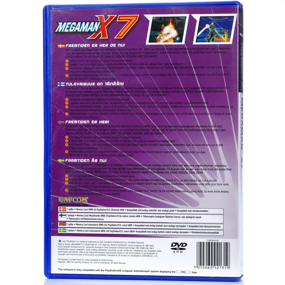 Mega Man X7 - PS2 spill - Retrospillkongen