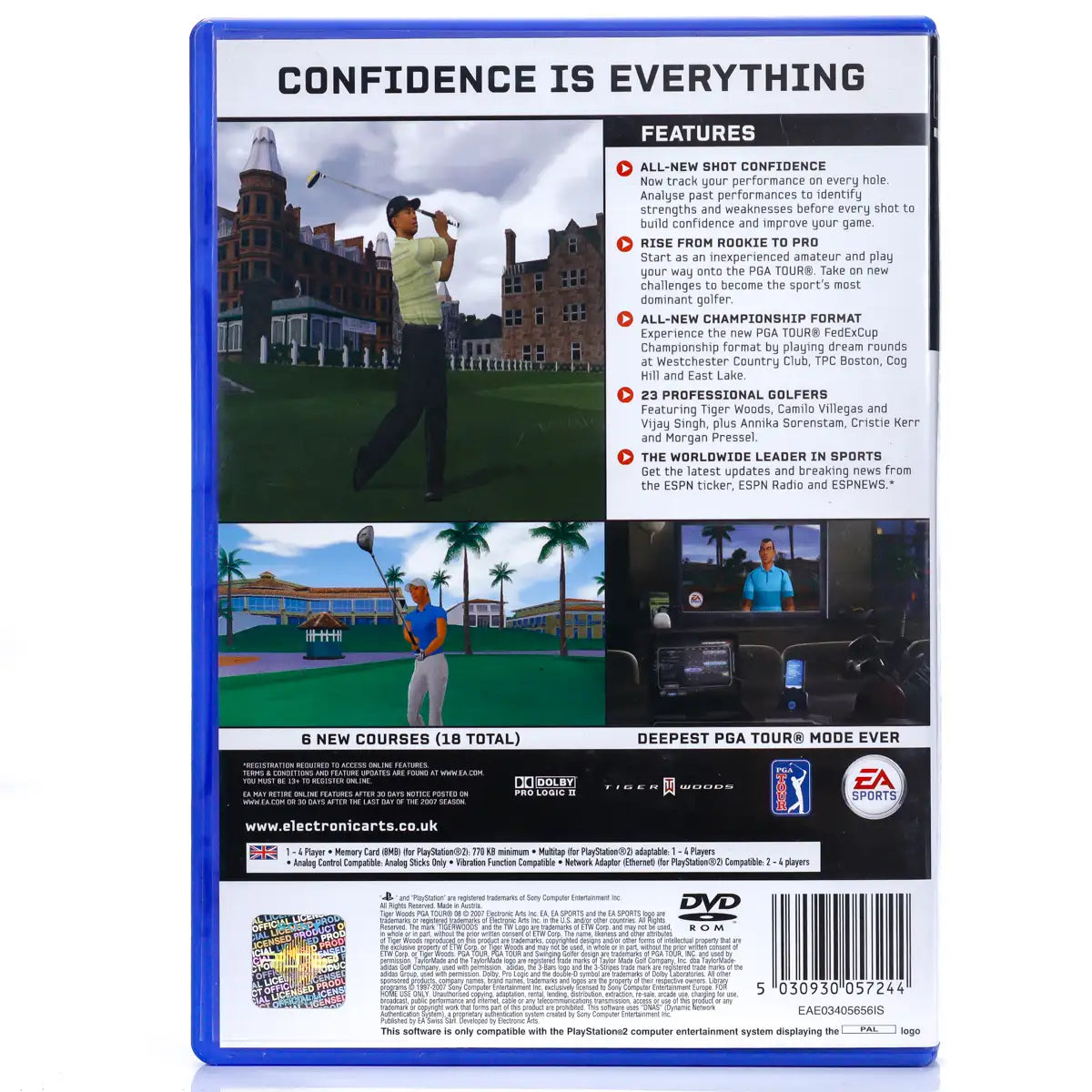 Tiger Woods PGA Tour 08 - PS2 spill - Retrospillkongen