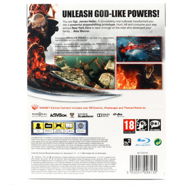 Prototype 2 - PS3 spill (Forseglet) - Retrospillkongen