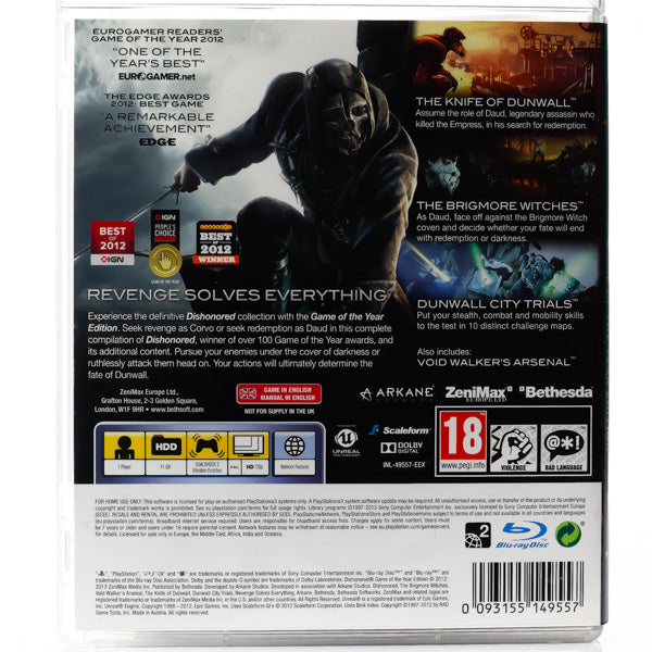 Dishonored: Game of the Year Edition - PS3 spill - Retrospillkongen