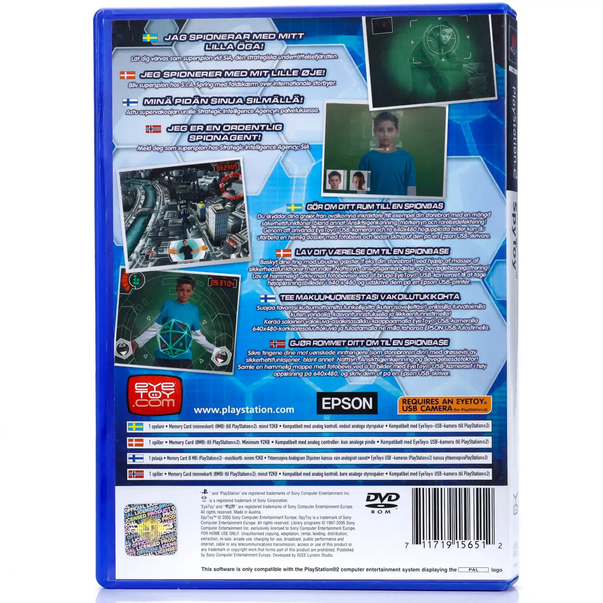 EyeToy: Operation Spy (Spy Toy: Be the Ultimate Agent) - PS2 Spill - Retrospillkongen