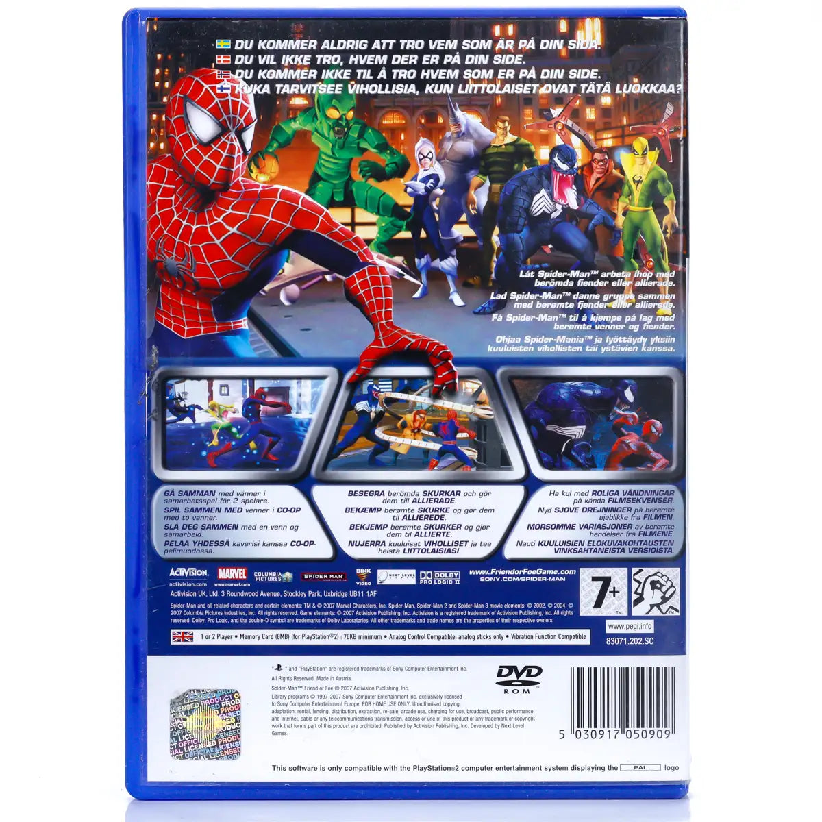 Spider-Man: Friend or Foe - PS2 Spill - Retrospillkongen