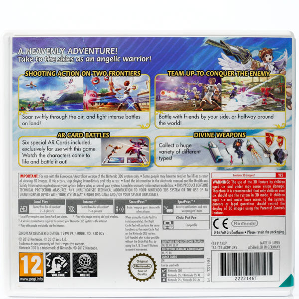 Kid Icarus: Uprising - Nintendo 3DS spill - Retrospillkongen