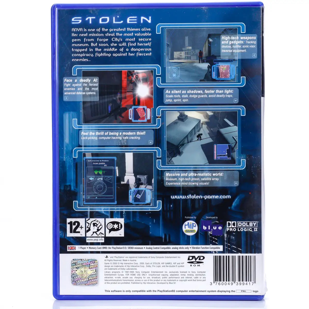 Stolen - PS2 Spill - Retrospillkongen