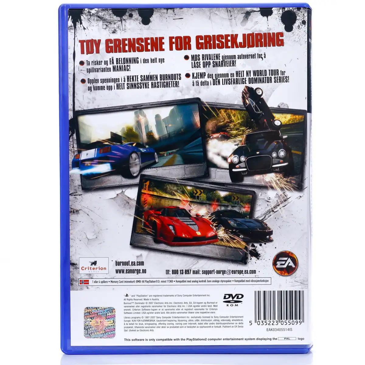 Burnout: Dominator - PS2 spill - Retrospillkongen