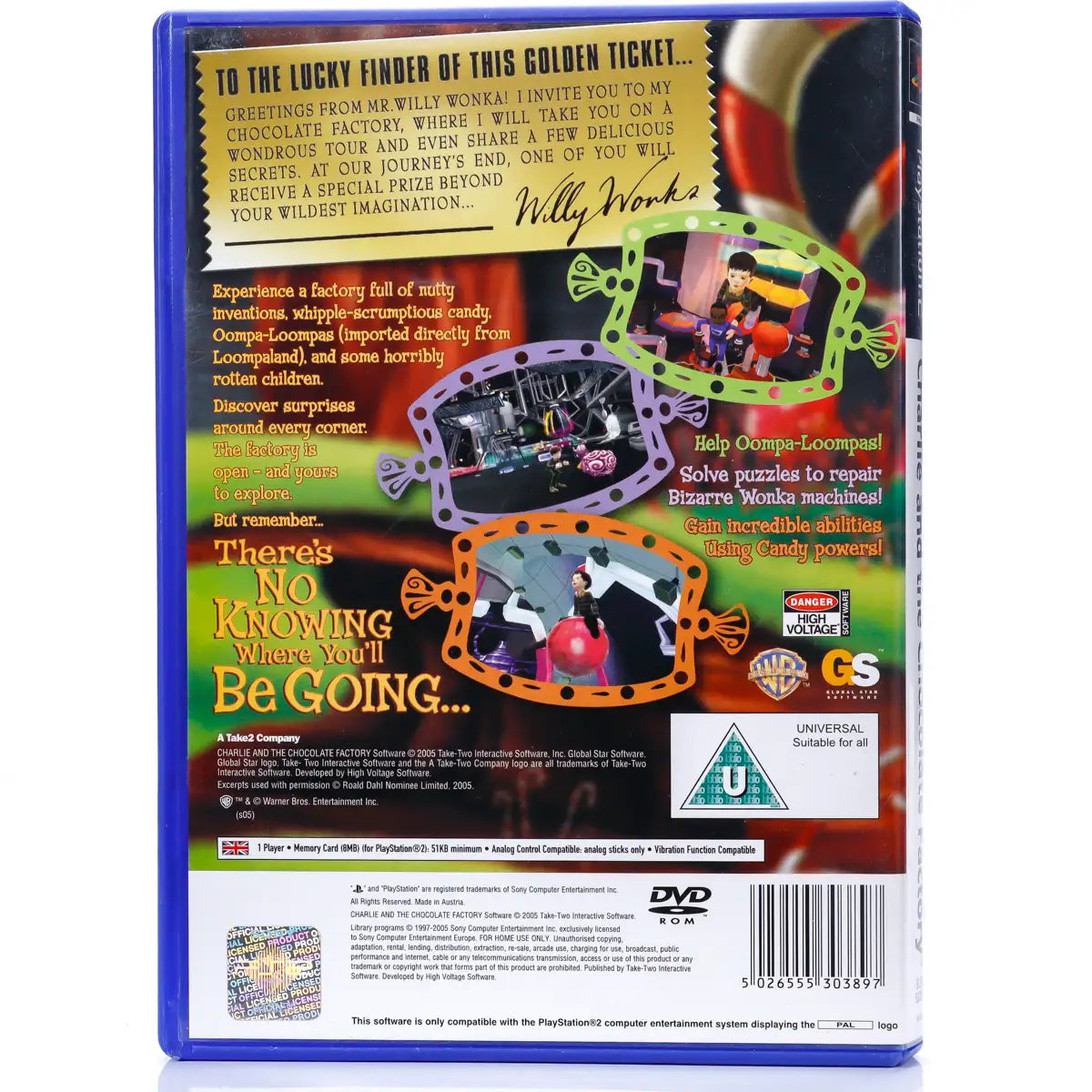Charlie and the Chocolate Factory - PS2 spill - Retrospillkongen