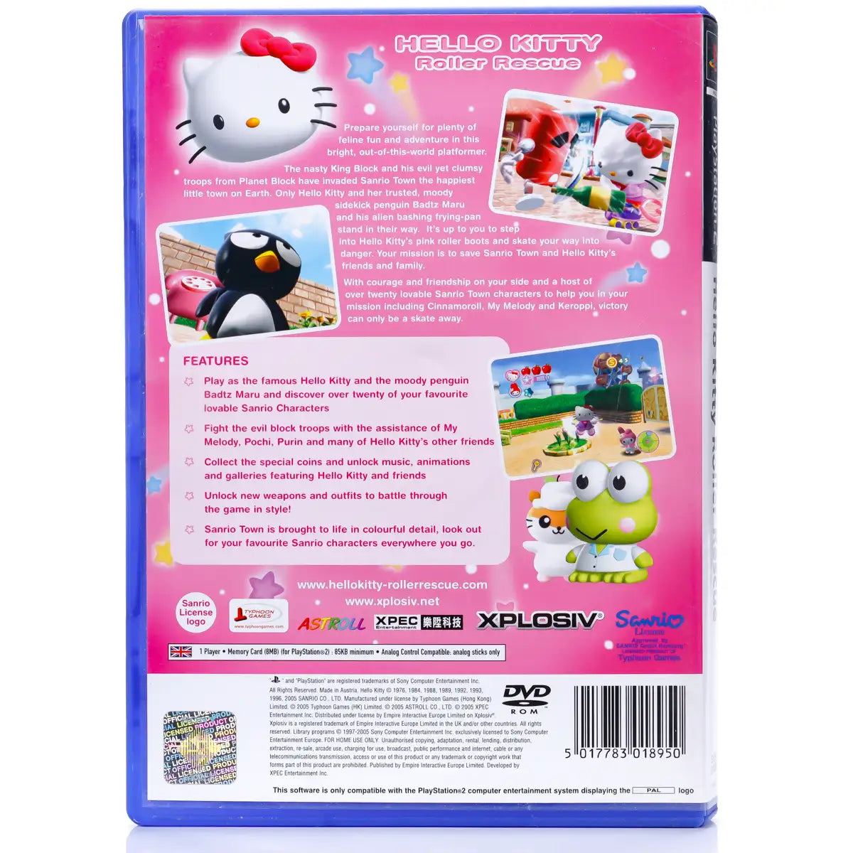 Hello Kitty: Roller Rescue - PS2 Spill - Retrospillkongen