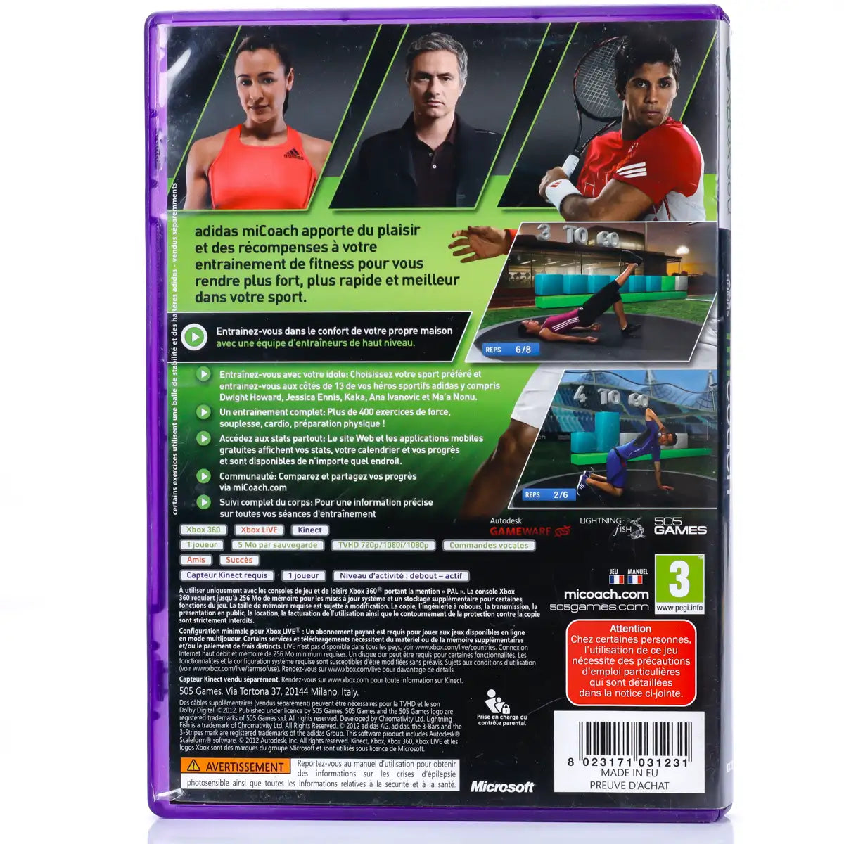 adidas miCoach - Xbox 360 spill - Retrospillkongen