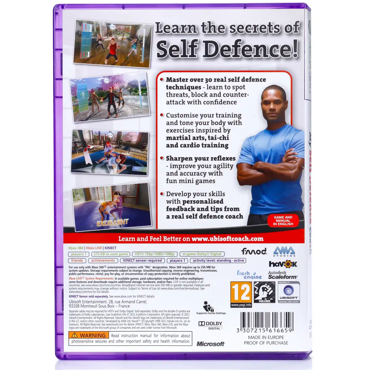 Self-Defense Training Camp - Xbox 360 spill - Retrospillkongen