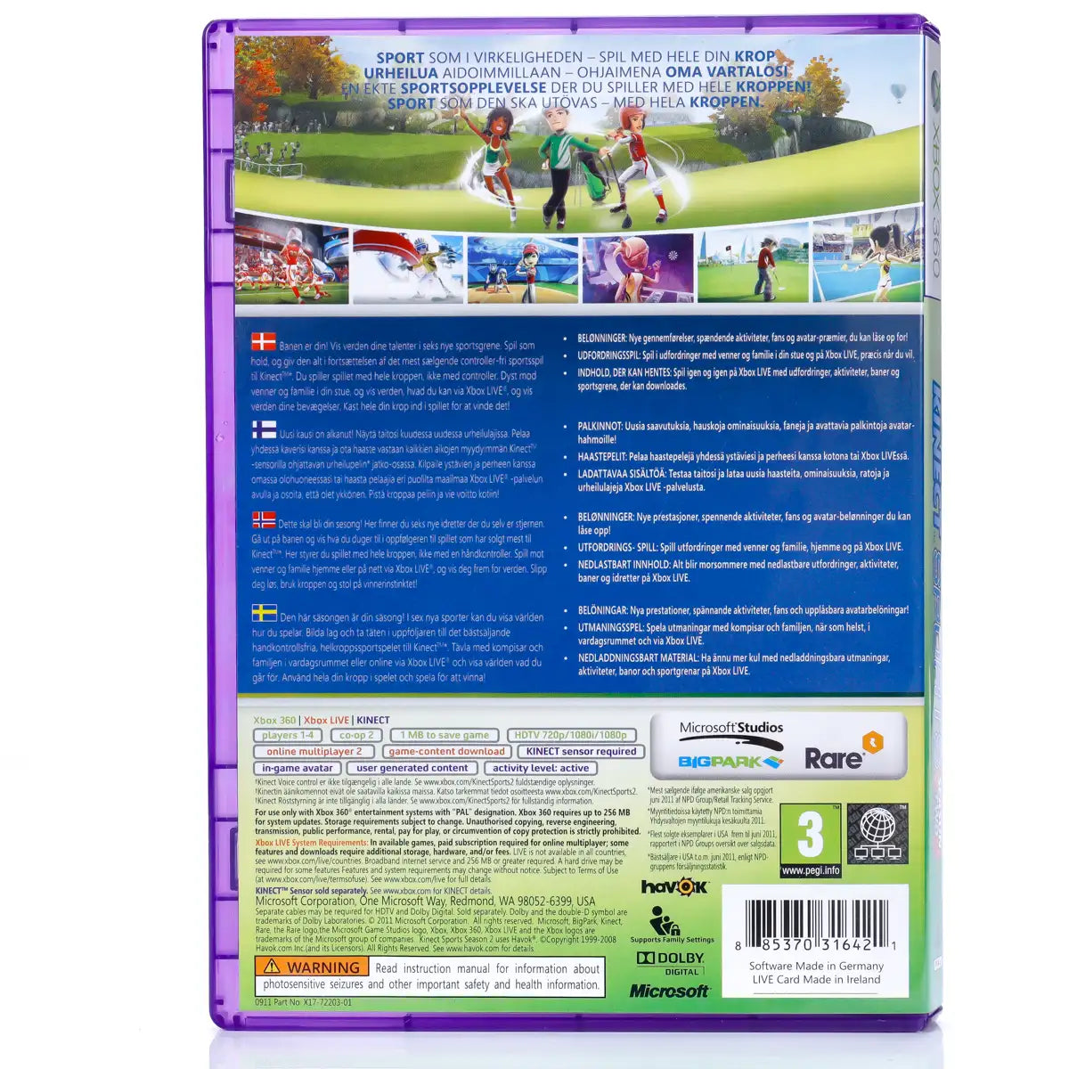 Kinect Sports: Season Two - Xbox 360 spill - Retrospillkongen