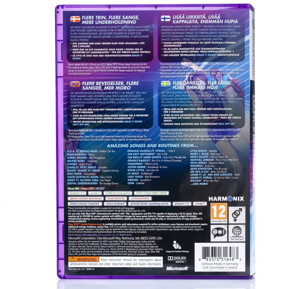 Dance Central 2 - Xbox 360 spill - Retrospillkongen