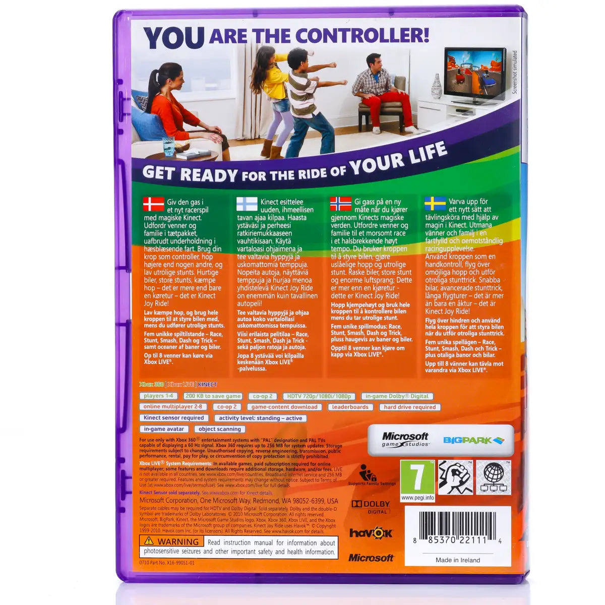 Kinect Joy Ride - Xbox 360 spill - Retrospillkongen