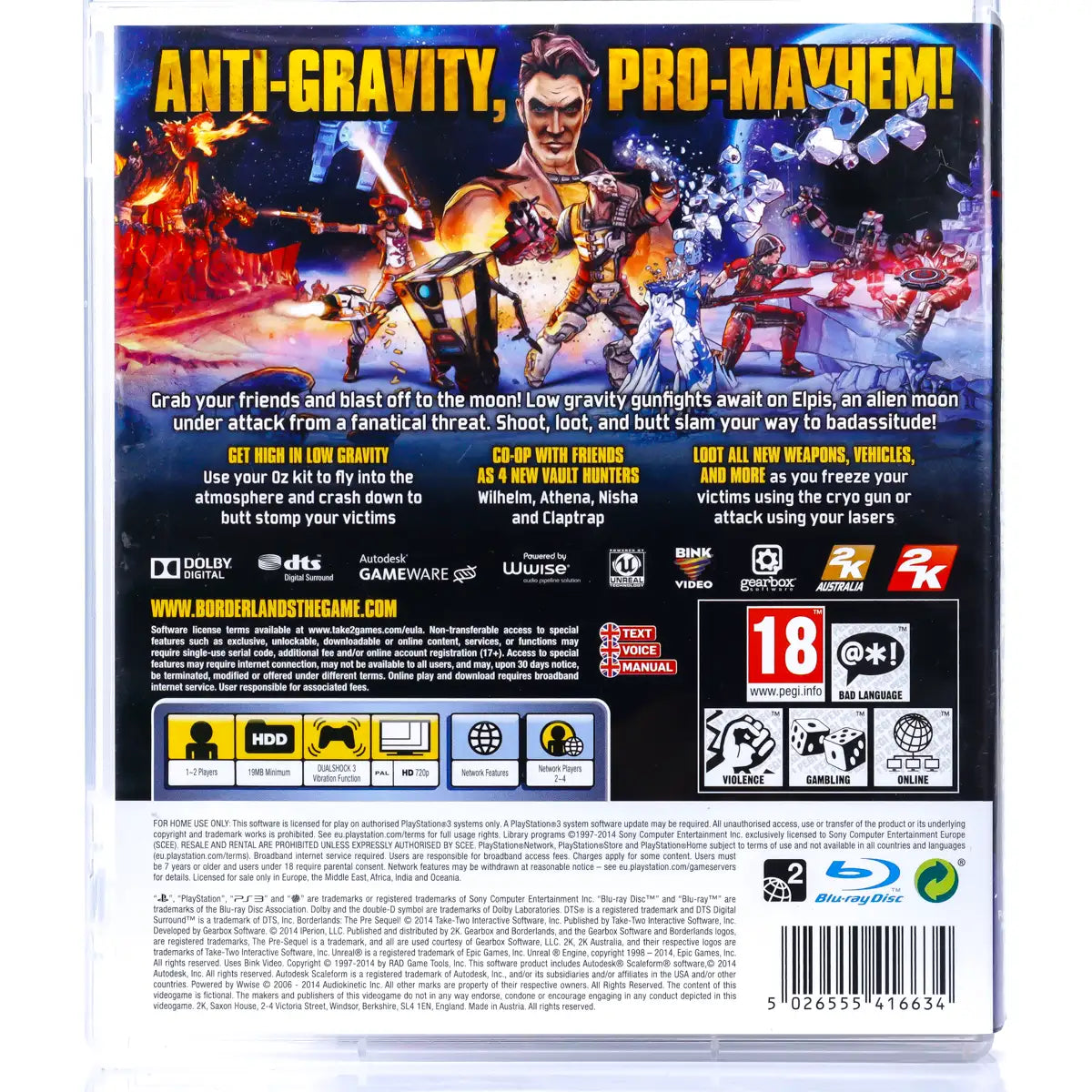 Borderlands: The Pre-Sequel! - PS3 Spill - Retrospillkongen