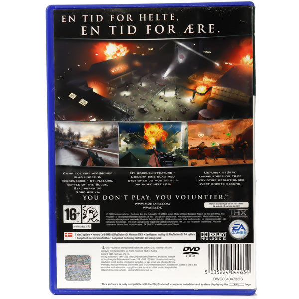 Medal of Honor: European Assault - PS2 spill - Retrospillkongen