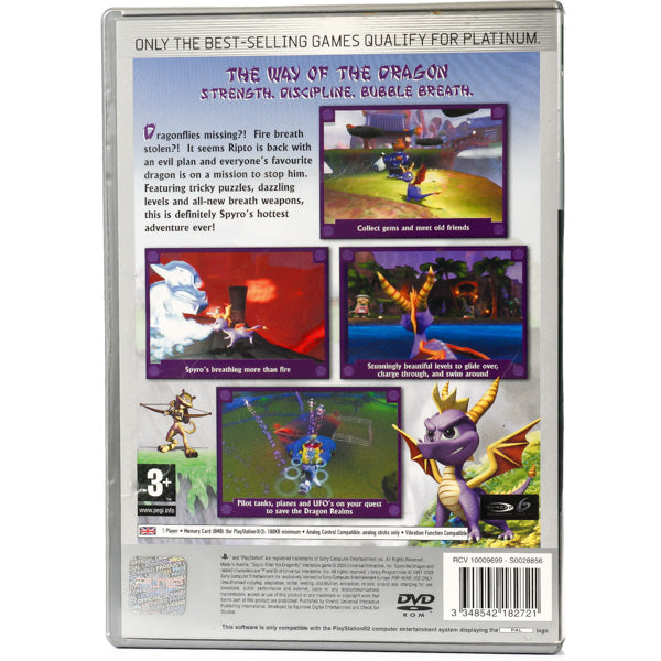 Spyro: Enter the Dragonfly - PS2 spill - Retrospillkongen