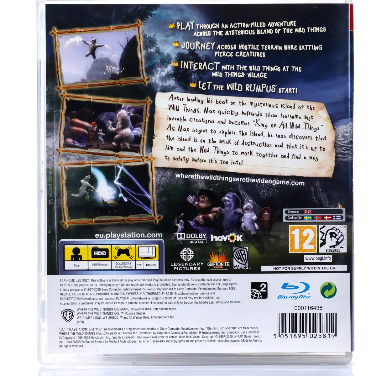 Where the Wild Things Are - PS3 Spill - Retrospillkongen