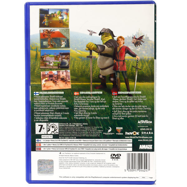 Shrek the Third - PS2 spill - Retrospillkongen
