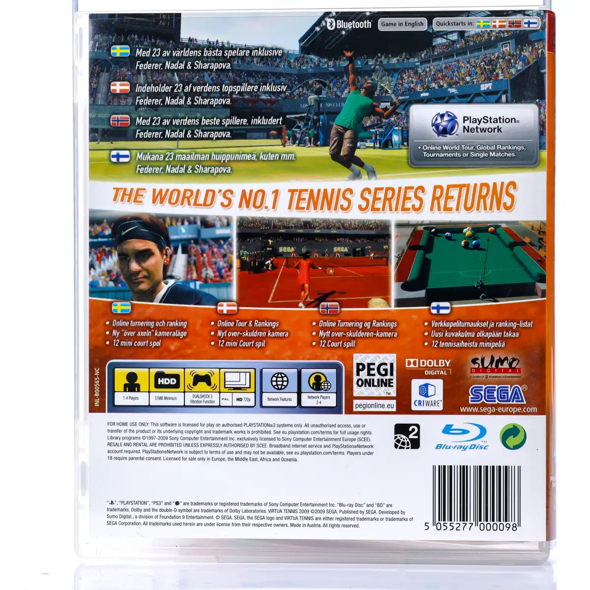 Virtua Tennis 2009 - PS3 spill - Retrospillkongen