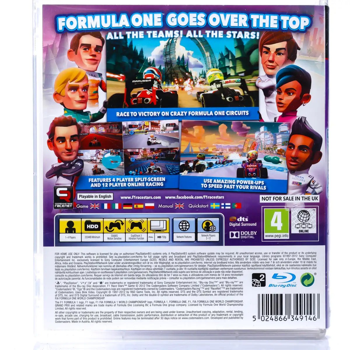 F1 Race Stars - PS3 spill - Retrospillkongen