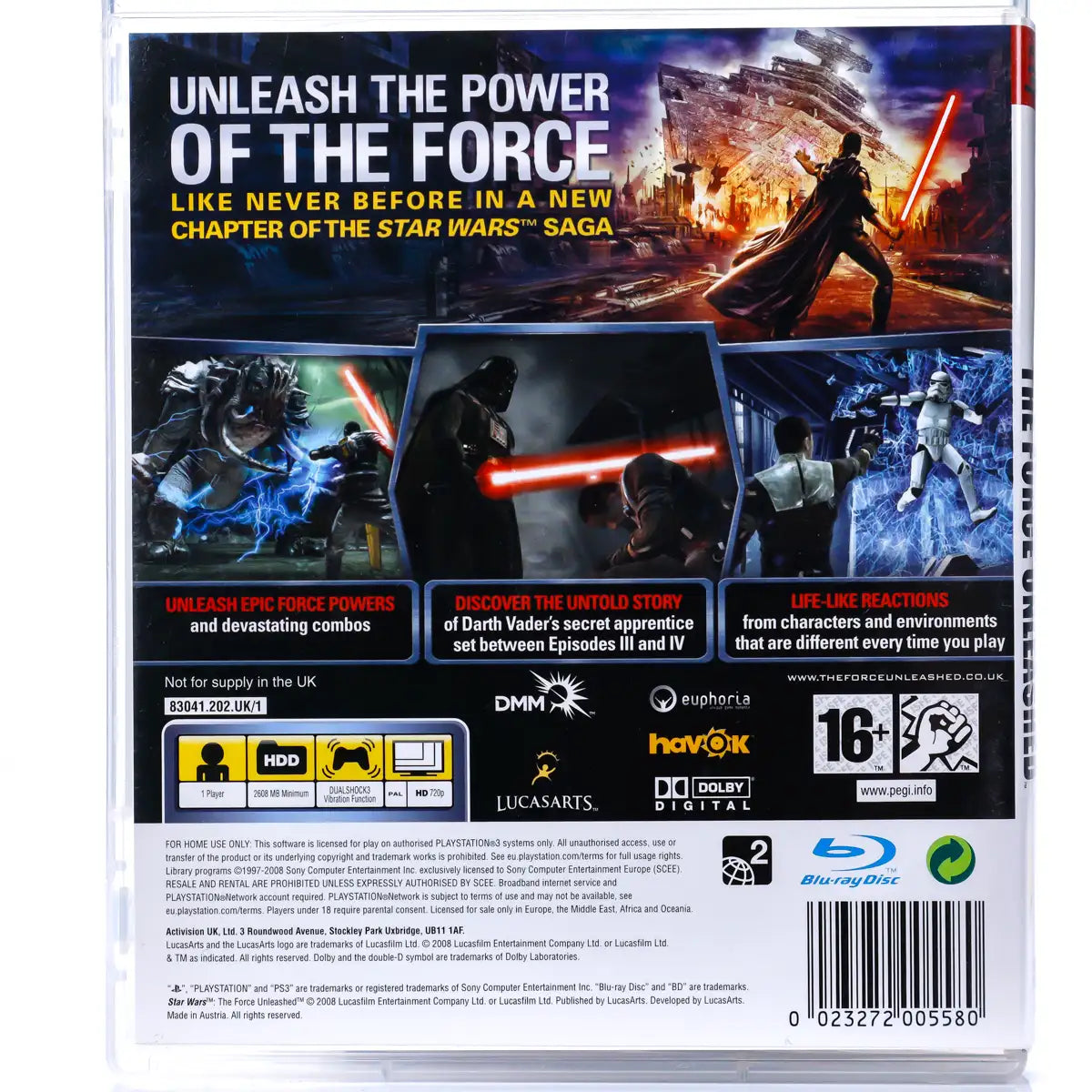 Star Wars: The Force Unleashed - PS3 spill - Retrospillkongen