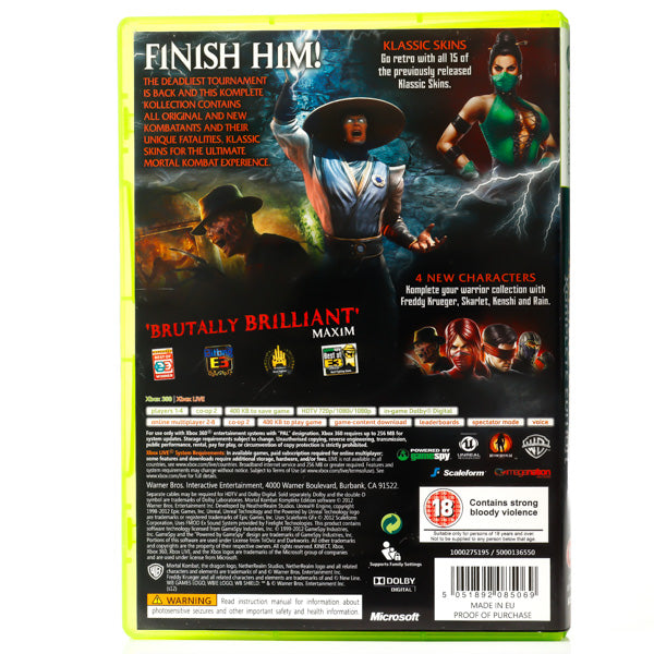 Mortal Kombat: Komplete Edition - Xbox 360 spill - Retrospillkongen