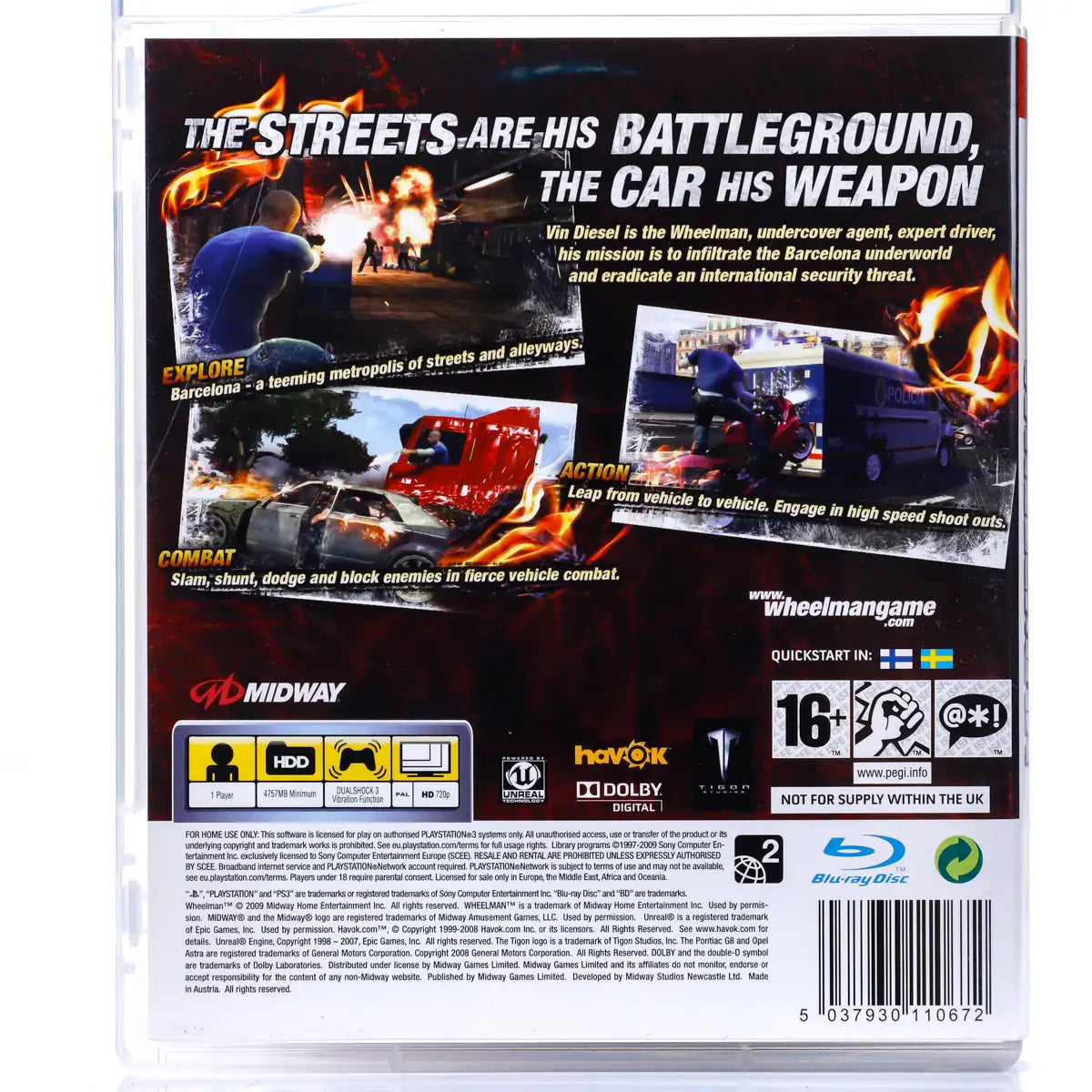 Vin Diesel: Wheelman - PS3 spill - Retrospillkongen