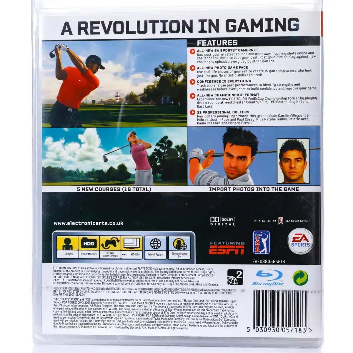 Tiger Woods PGA Tour 08 - PS3 spill (Forseglet) - Retrospillkongen
