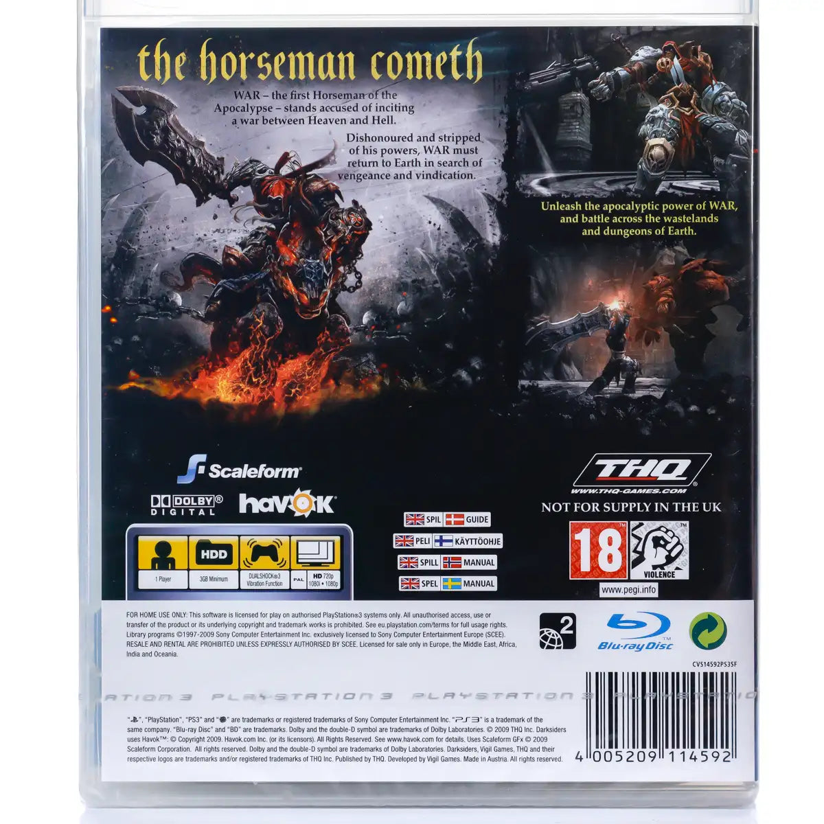 Darksiders - PS3 spill (Forseglet) - Retrospillkongen