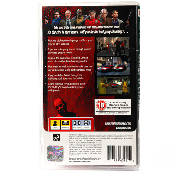 Gangs of London - PSP spill - Retrospillkongen