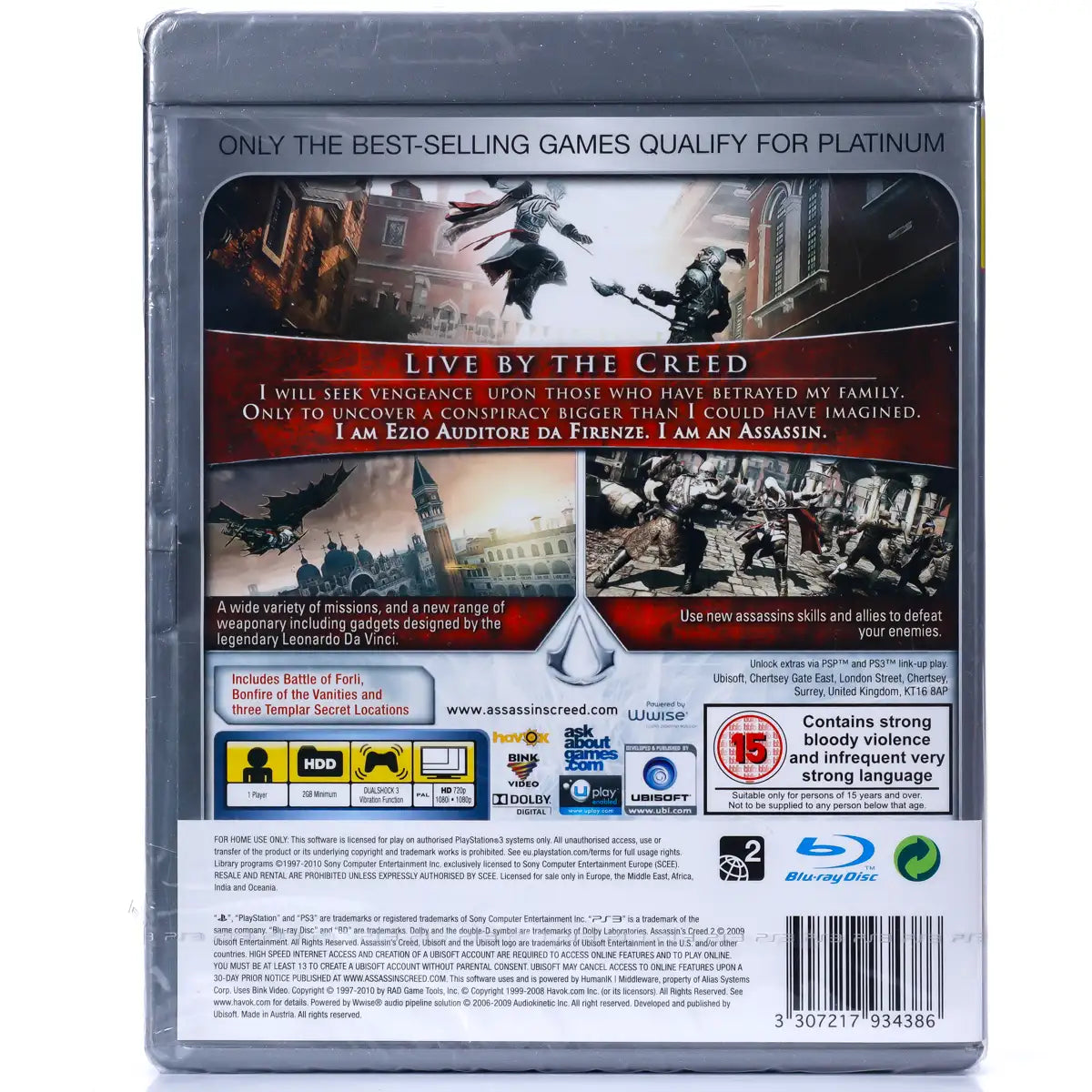 Assassin's Creed II: Game of the Year Edition - Platinum - PS3 spill (Forseglet) - Retrospillkongen
