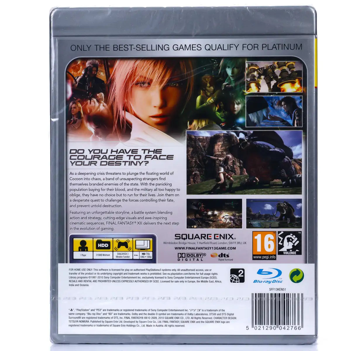 Final Fantasy XIII - PS3 spill (Forseglet) - Retrospillkongen