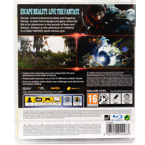 Final Fantasy XIV Online: A Realm Reborn - PS3 spill (Forseglet) - Retrospillkongen