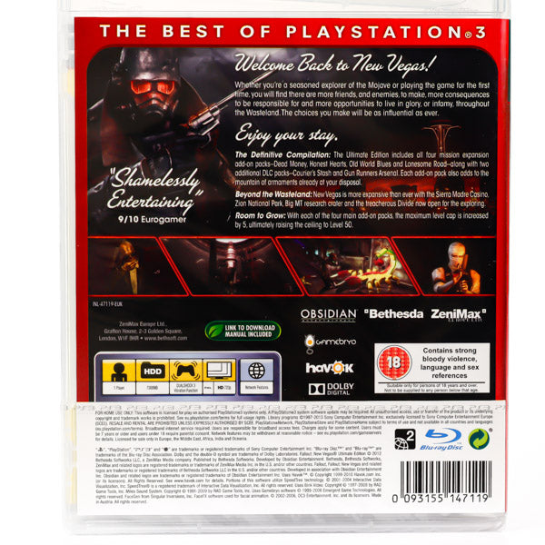 Fallout: New Vegas - Ultimate Edition - PS3 spill (Forseglet) - Retrospillkongen