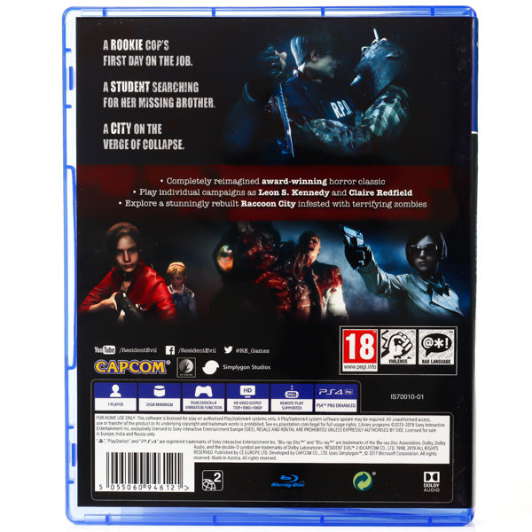 Resident Evil 2 - PS4 spill - Retrospillkongen