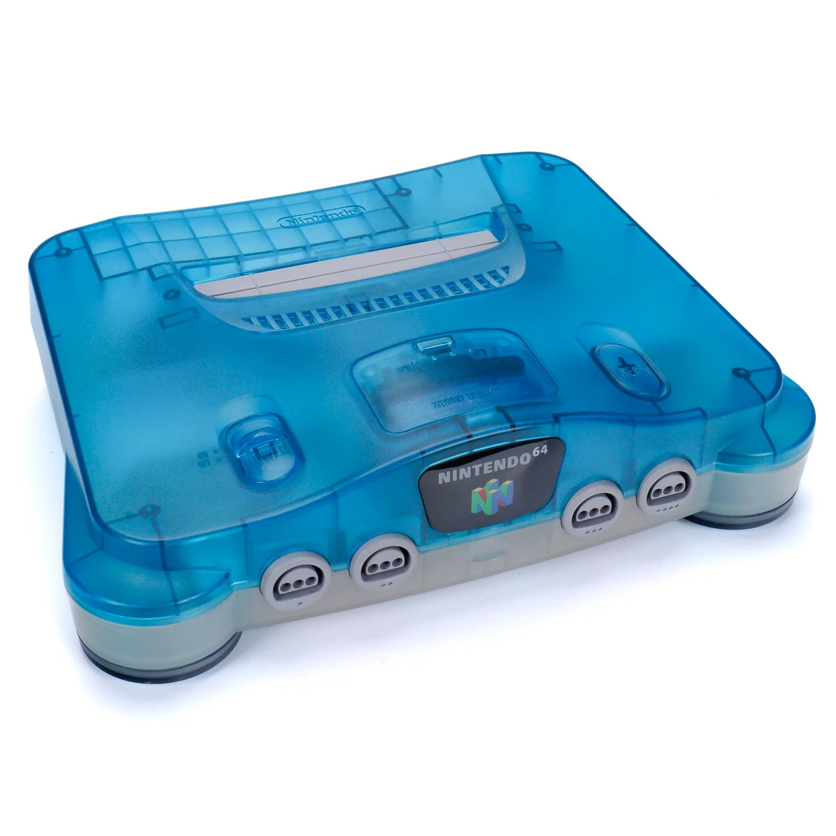 Nintendo 64 Clear Blue - Kun Konsoll - Retrospillkongen