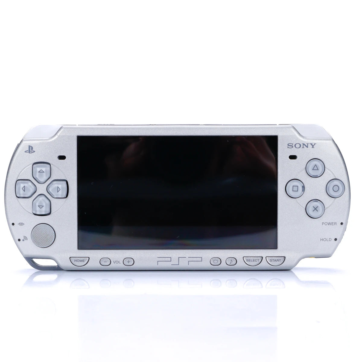 Sony PSP 2000 Håndholdt Konsoll Ice Silver m/ Strømadapter - Retrospillkongen