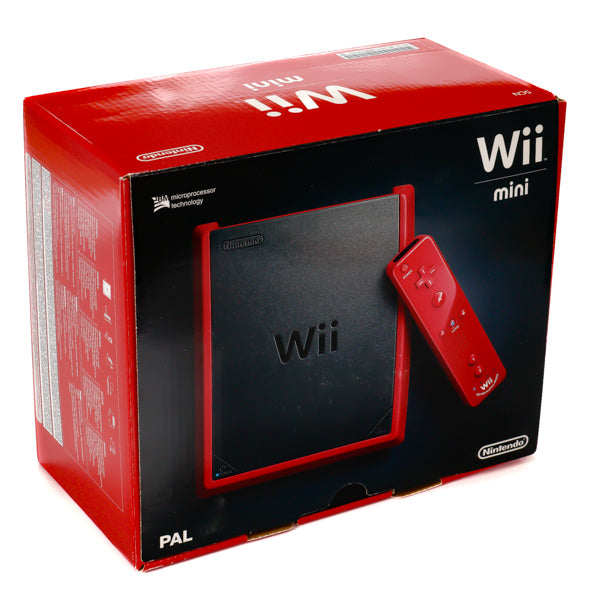 Nintendo Wii Mini Rød Konsoll pakke - I Eske (Nytt produkt) - Retrospillkongen