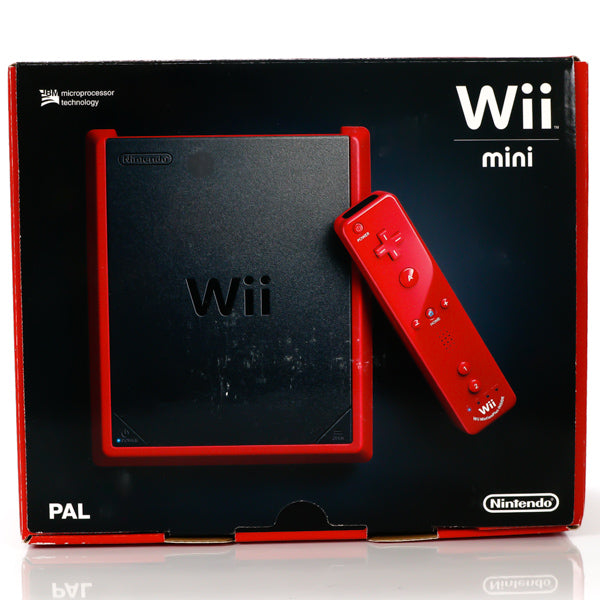 Nintendo Wii Mini Rød Konsoll pakke - I Eske (Nytt produkt) - Retrospillkongen