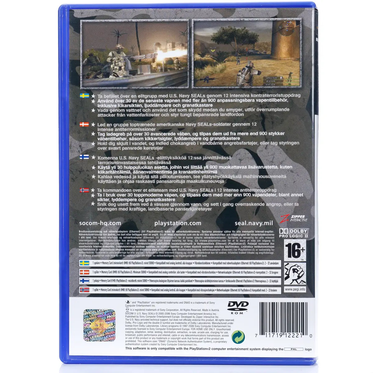 SOCOM 3: U.S. Navy SEALs - PS2 Spill - Retrospillkongen