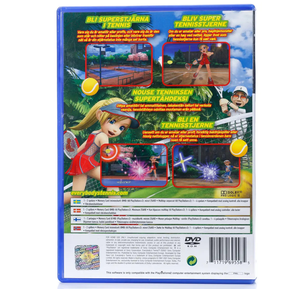Everybody's Tennis - PS2 spill - Retrospillkongen
