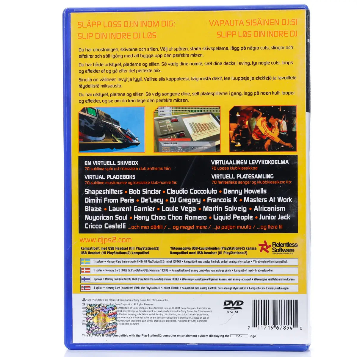 DJ: Decks & FX House Edition - PS2 Spill - Retrospillkongen