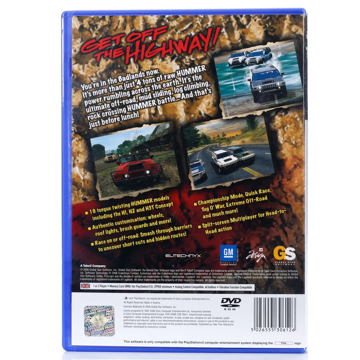 Hummer: Badlands - PS2 Spill - Retrospillkongen