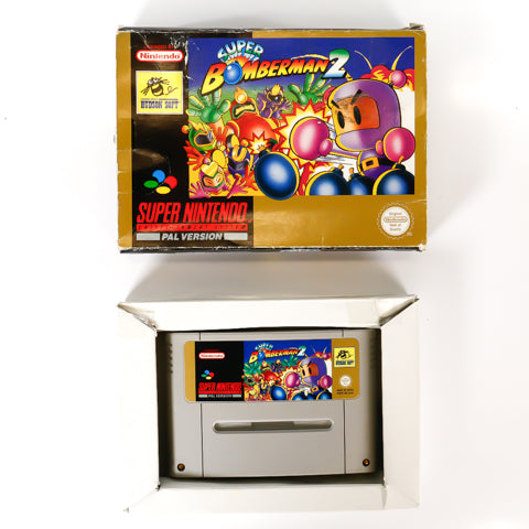 Super Bomberman 2 - SNES spill (I Eske) - Retrospillkongen