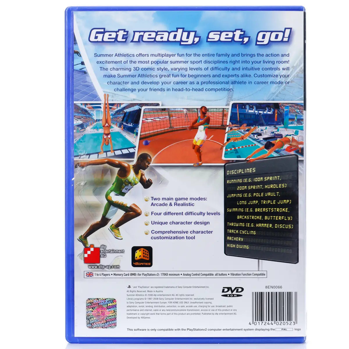 Summer Athletics - PS2 spill - Retrospillkongen