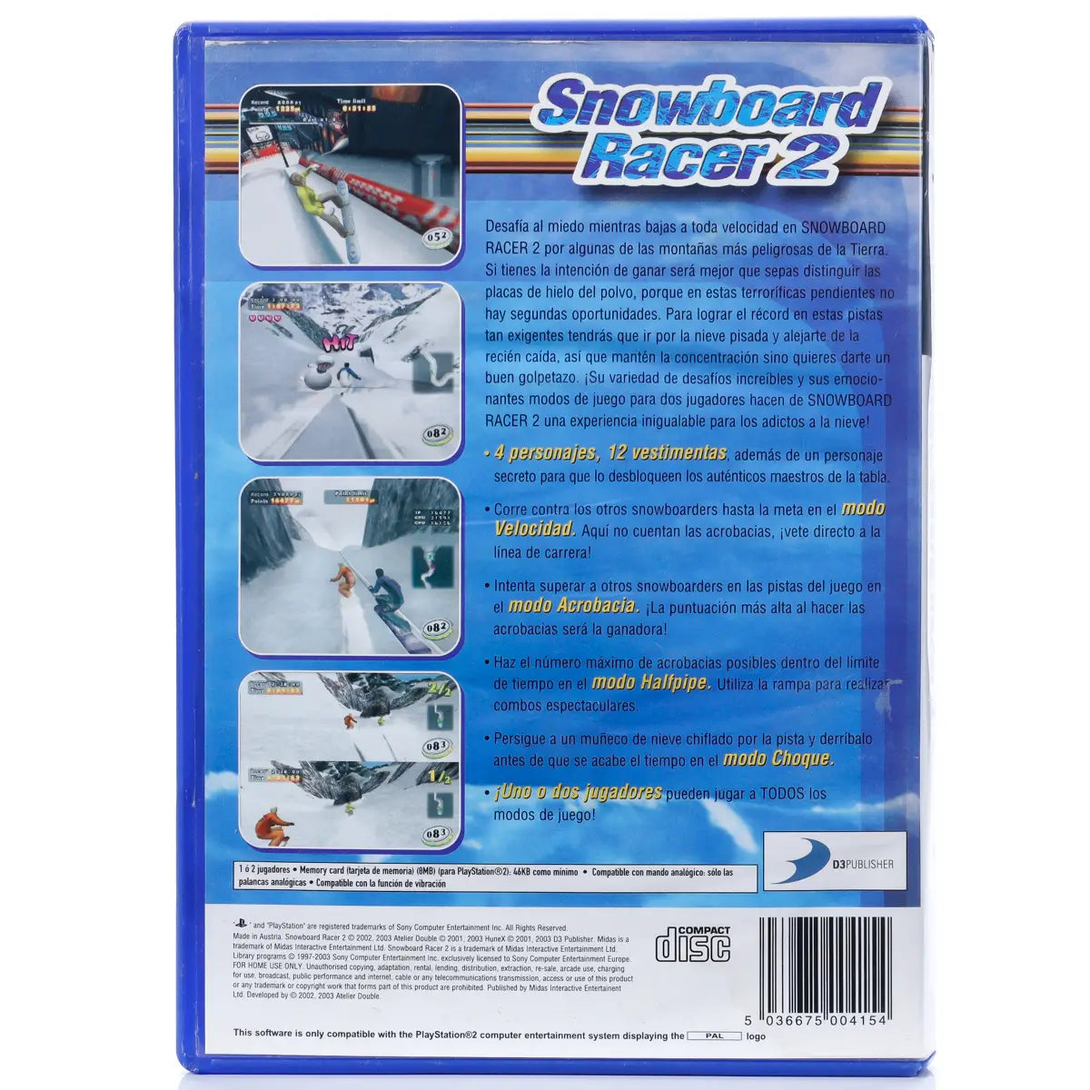 Snowboard Racer 2 - PS2 spill - Retrospillkongen