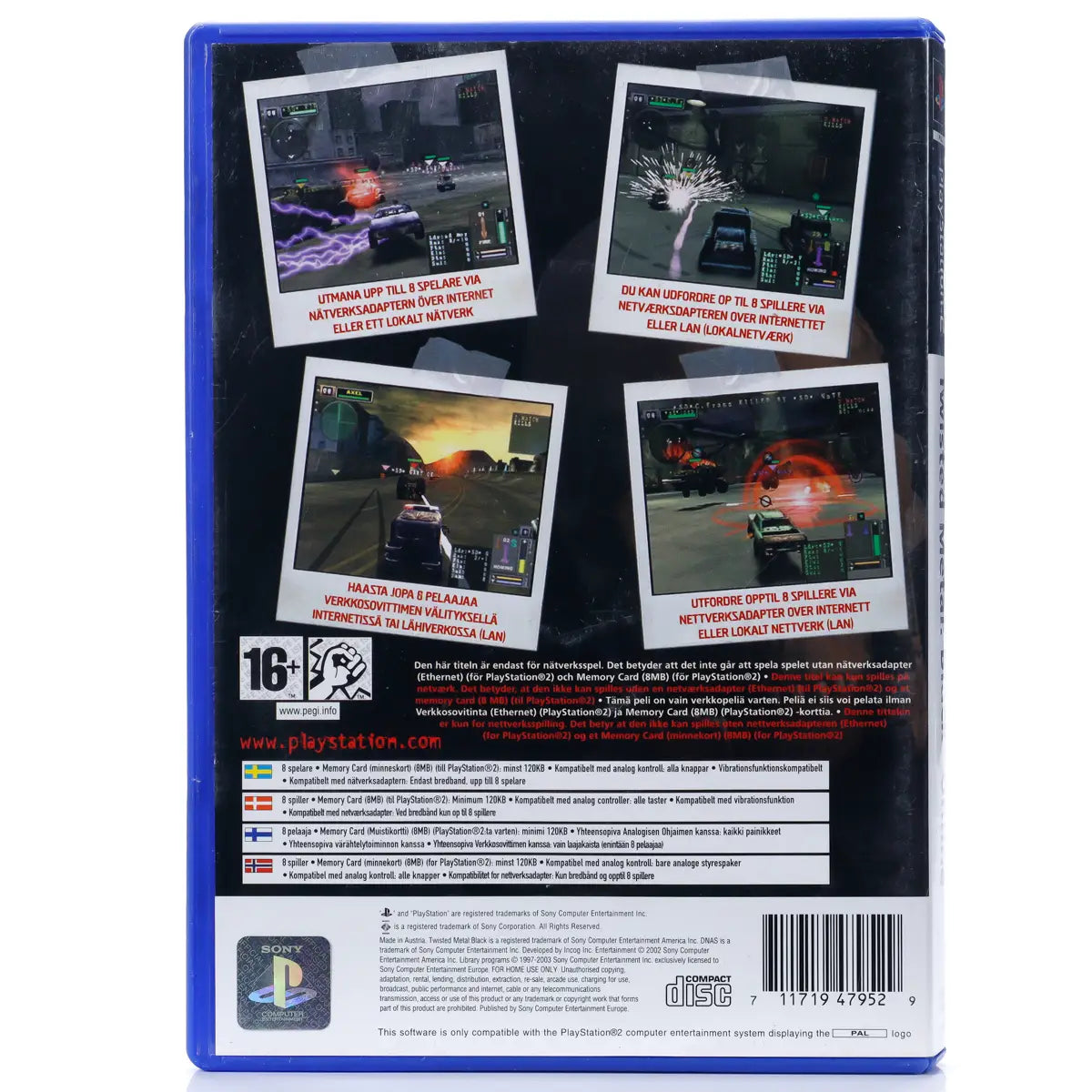 Twisted Metal: Black Online - PS2 spill - Retrospillkongen