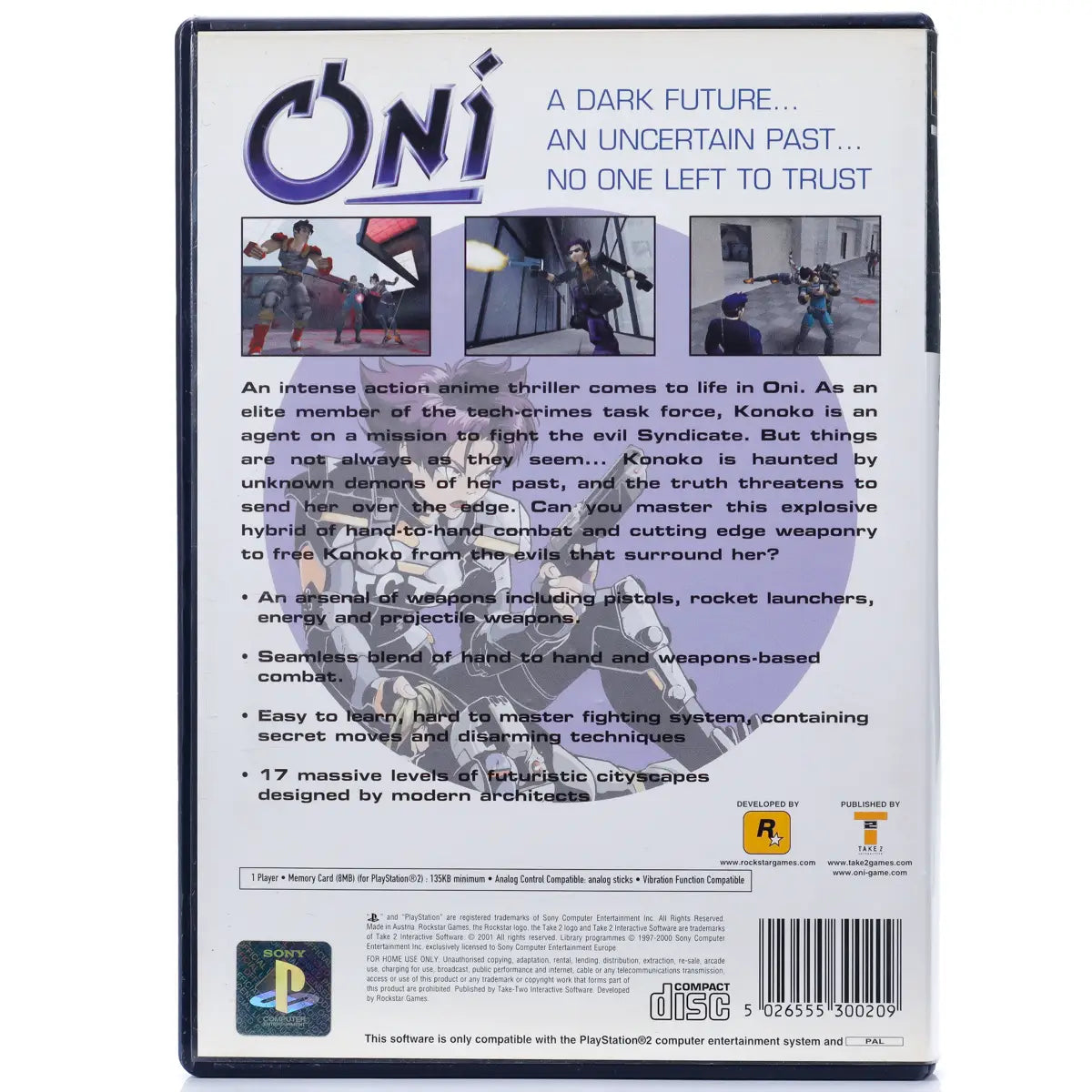Oni - PS2 spill - Retrospillkongen
